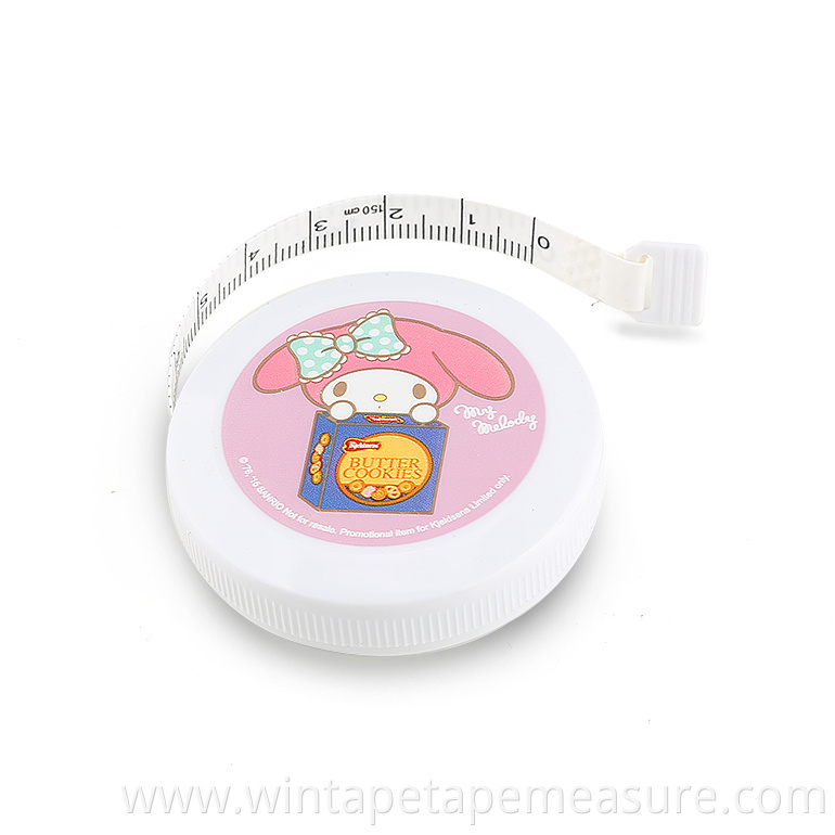 Portable Retractable Tape Measure 1.5m 1m Measuring Cute Mini Promotional Soft Measure Tape Custom Logo Color Lengtth Pvc CN;GUA